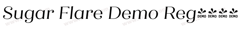 Sugar Flare Demo Reg字体转换